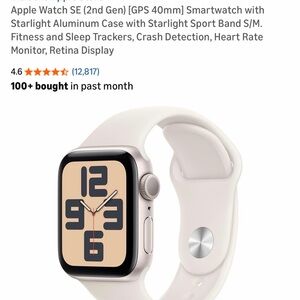 Apple Smartwatch in Starlight with Cream Dial